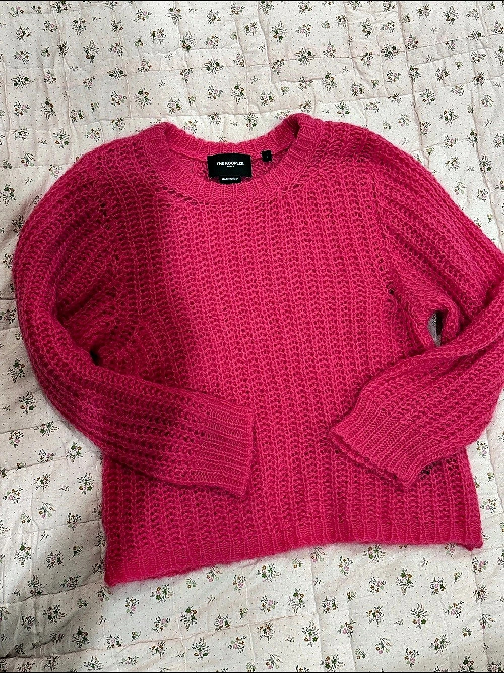 The Kooples Pink Mohair Sweater Size 1
